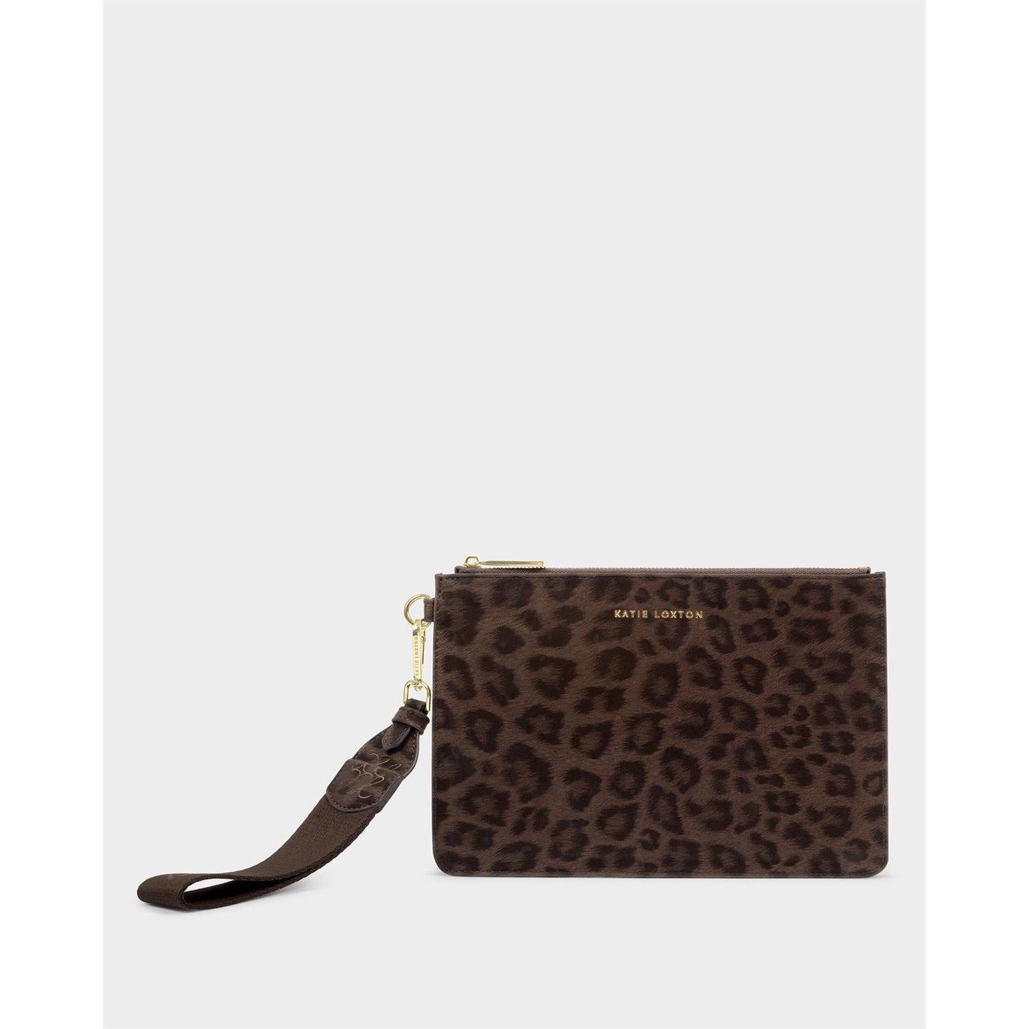 Katie Loxton Lottie Wristlet In Chocolate Leopard *COMING SOON*