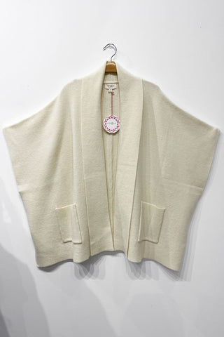 Umgee Solid Knit Shawl Collar Cardigan in Cream  *COMING SOON*