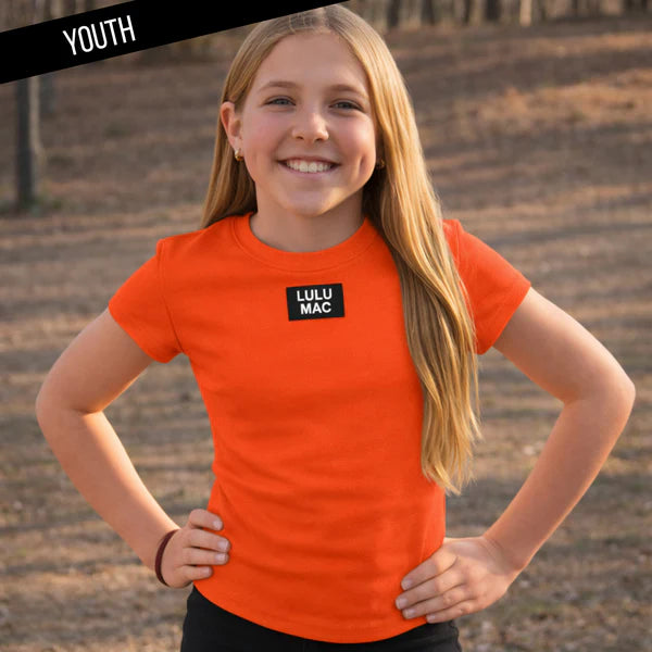 Kids Orange Baby Doll Top