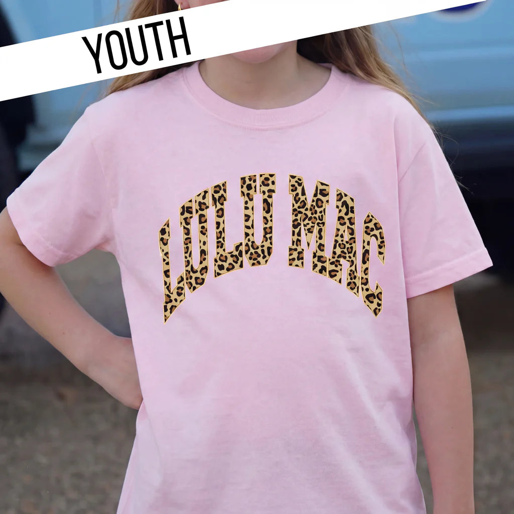 Youth Leopard Blossom Youth Comfort Colors Tee