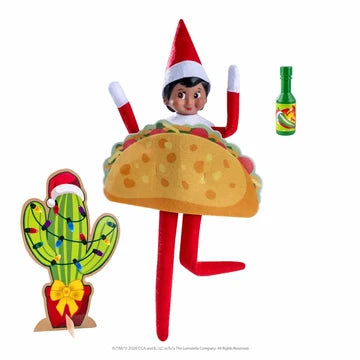 Taco Tuesday Dress-Up Set for the Scout Elf® | Polar Props®