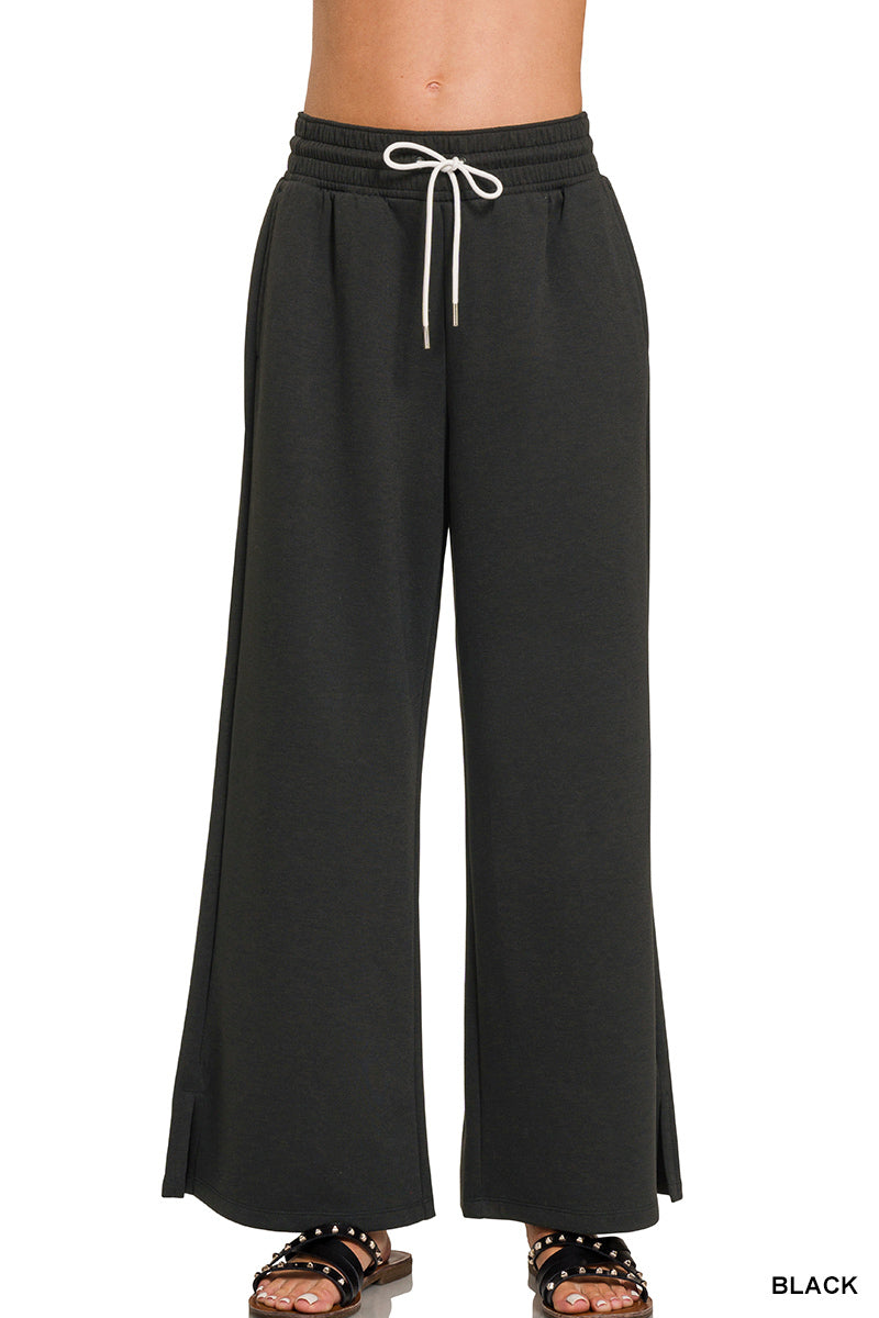 Zenana Scuba Drawstring Pants