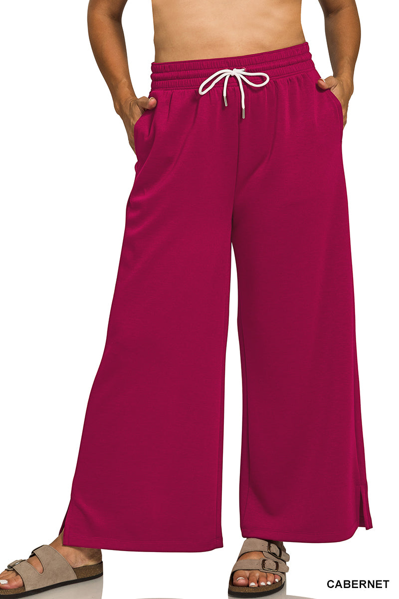 Zenana PLUS Scuba Drawstring Pants