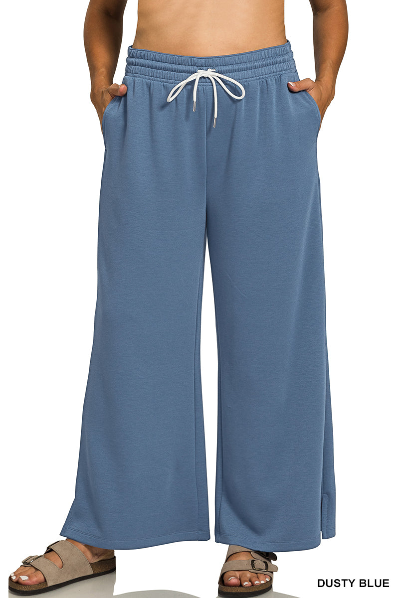 Zenana PLUS Scuba Drawstring Pants