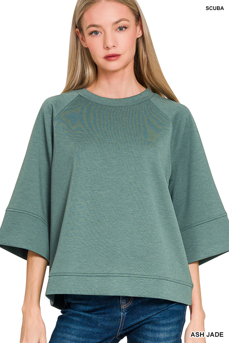 Zenana 3/4 Sleeve Pullover - 9th Anniversary Deal *FINAL SALE*