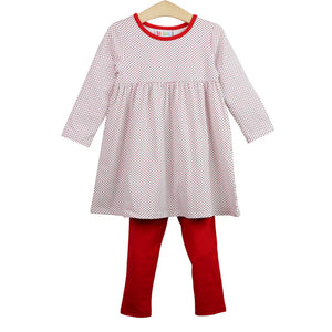 Jellybean By Smock Candy- Red Dot Sadie Pants Set