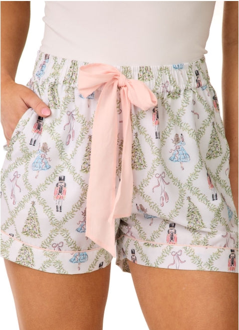 Mudpie- Nutcracker Pajama Shorts 