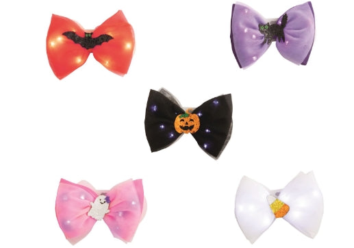 Mudpie- Halloween Light-Up Charm Hair Bows 