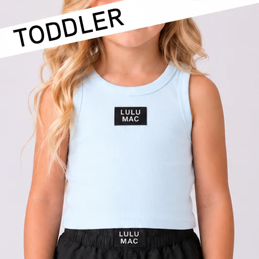 Toddler Light Blue Solid Tank