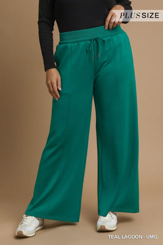 Umgee Luxeknit Lounge Pants In Teal PLUS Sizes  *COMING SOON*
