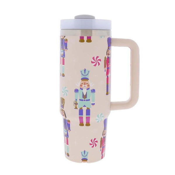 Jane Marie Christmas 30oz Tumbler with Straw and Handle