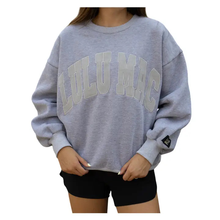 Lulu Mac Sweatshirt In Light Grey