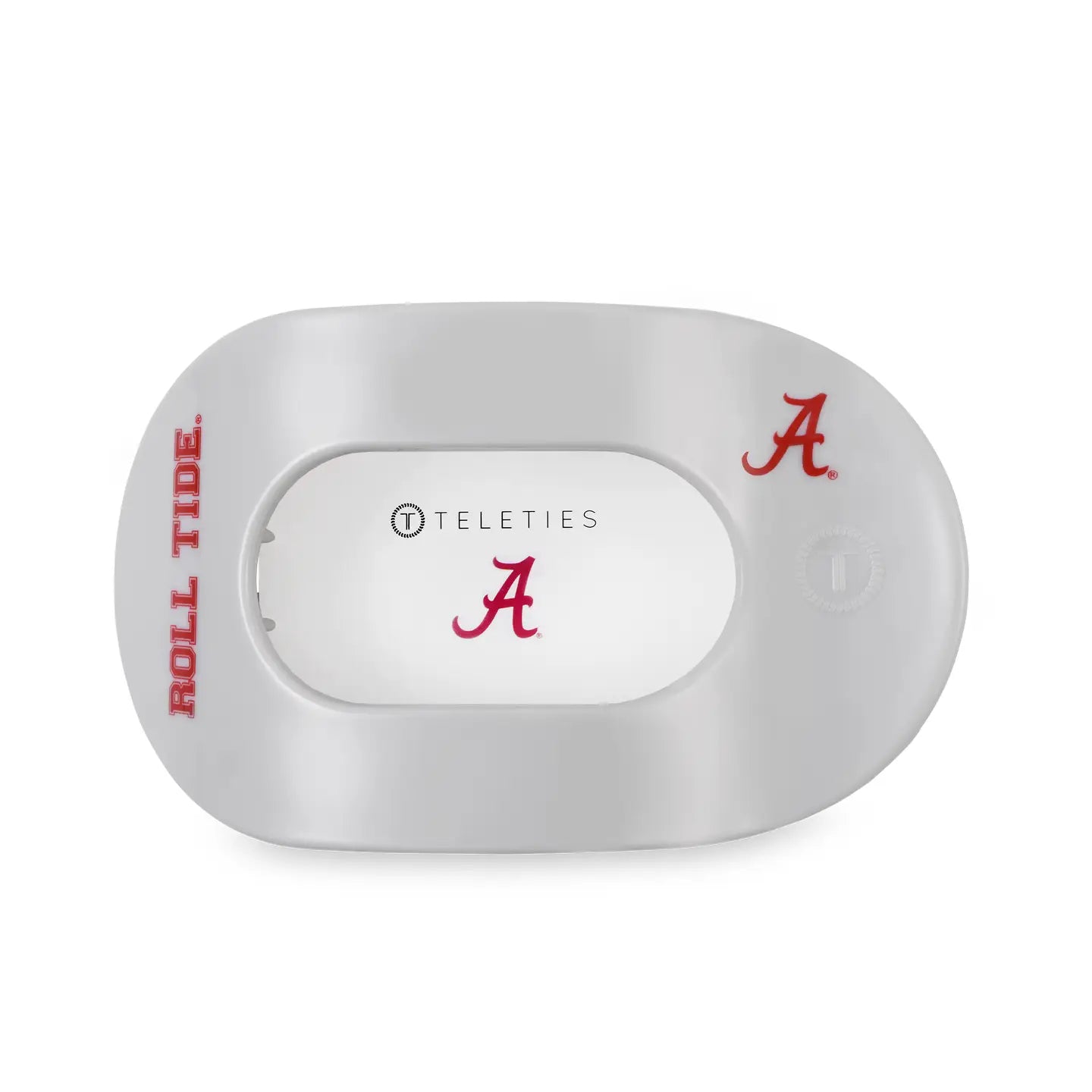 Flat Round Hair Clip | Large | Roll Tide!