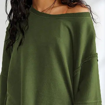 Lily Clothing- Women Oversized Loose Fit Long Sleeve Jumper