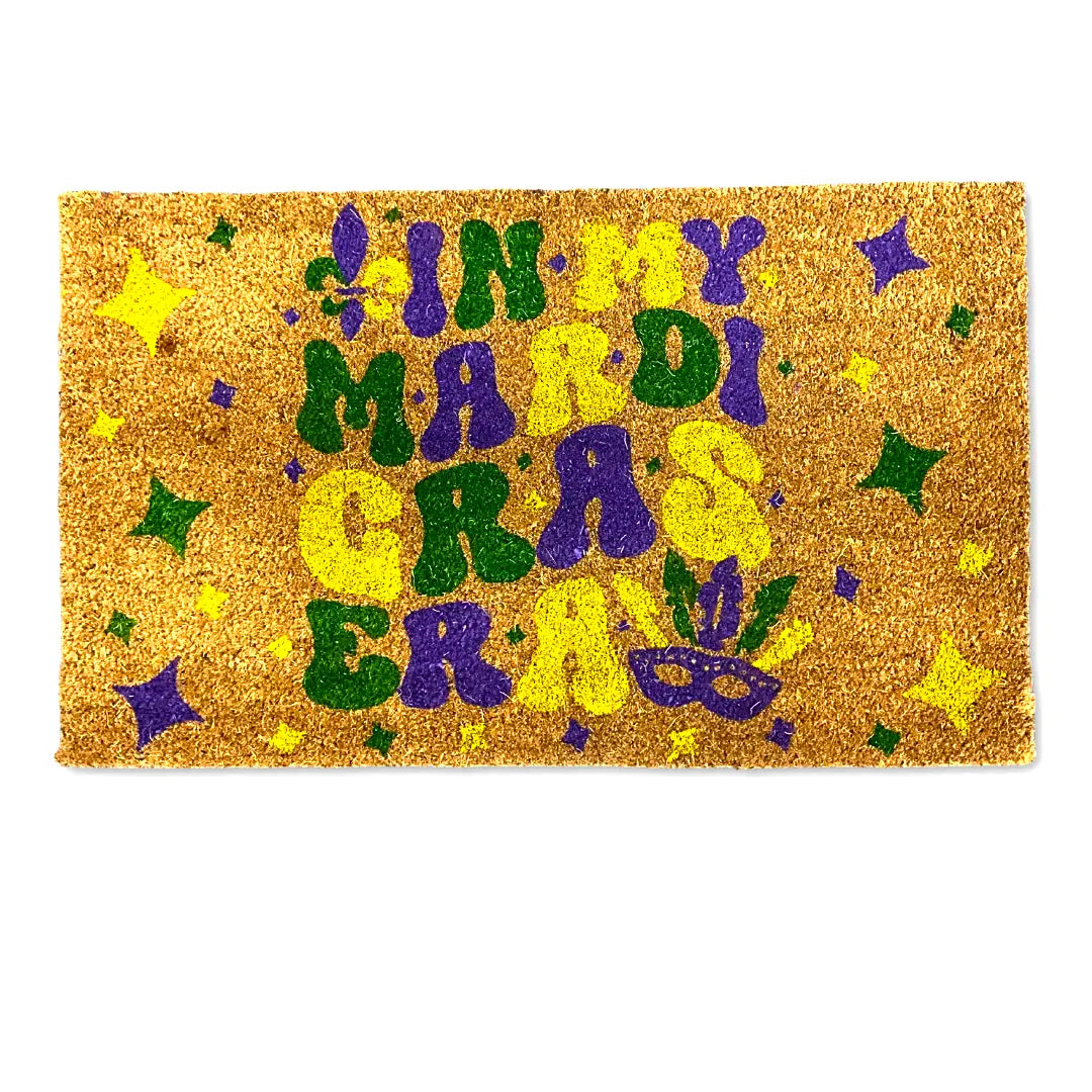 In My Mardi Gras Era Coir Doormat (Local Pick Up Only)