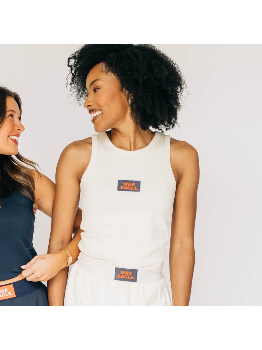 War Eagle Woven Label Tank | Bone