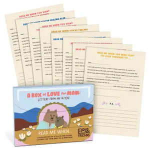 A Box of Love For Mom Fill in the Blank Read Me When Letters