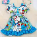 Cat In The Hat Turquoise Dress