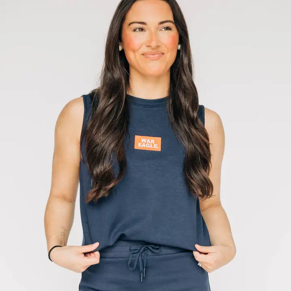 Active Tank War Eagle Woven Label | Navy