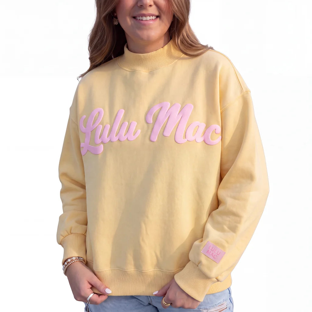Butter Sweatshirt Light Pink Script
