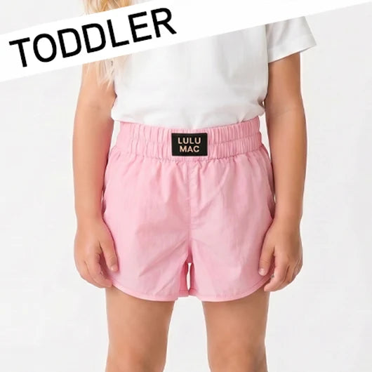 Light Pink Toddler Solid Short