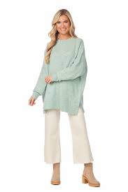 Mudpie- Monica Crew Neck Sweater (One-Size) 