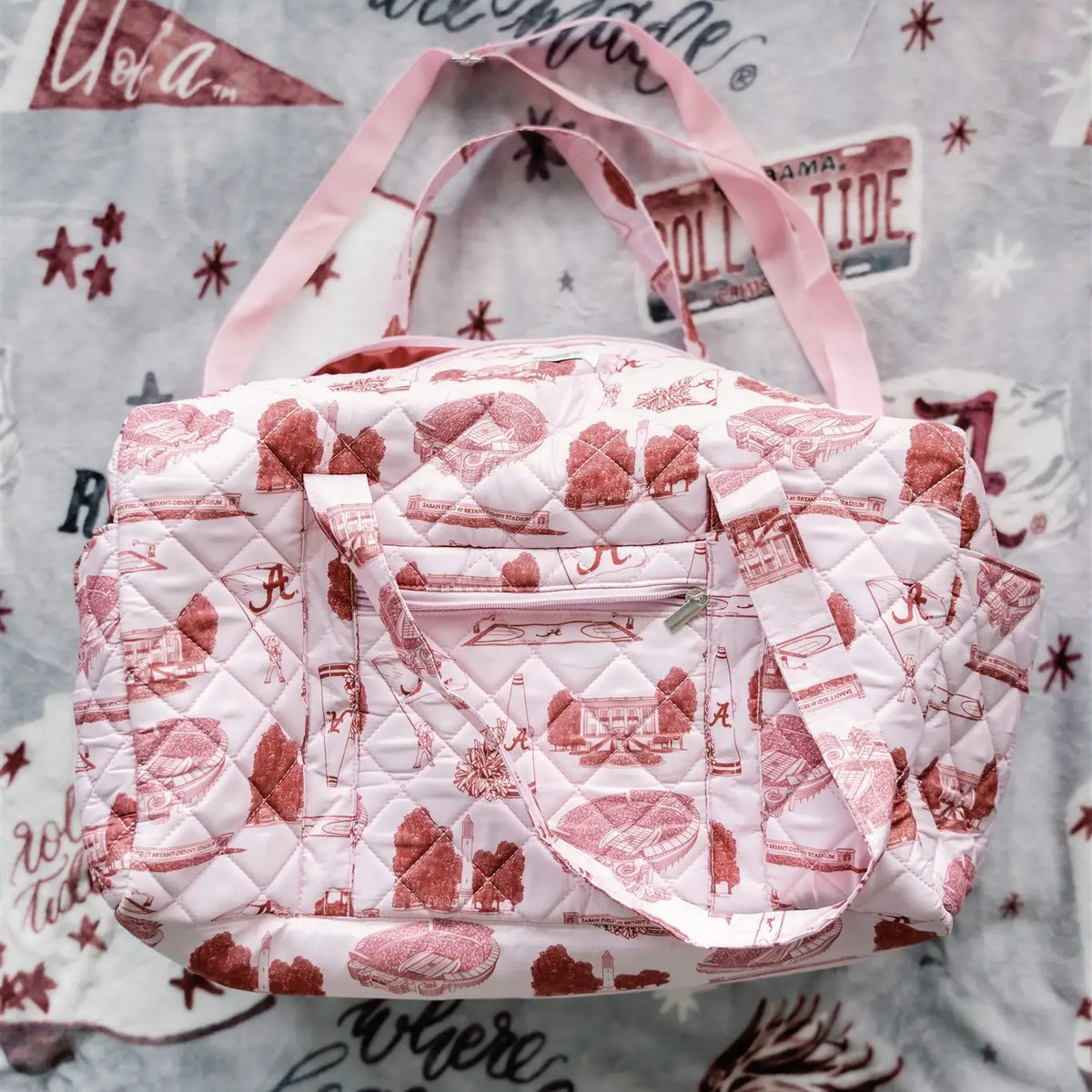Licensed University of Alabama Quilted Duffle