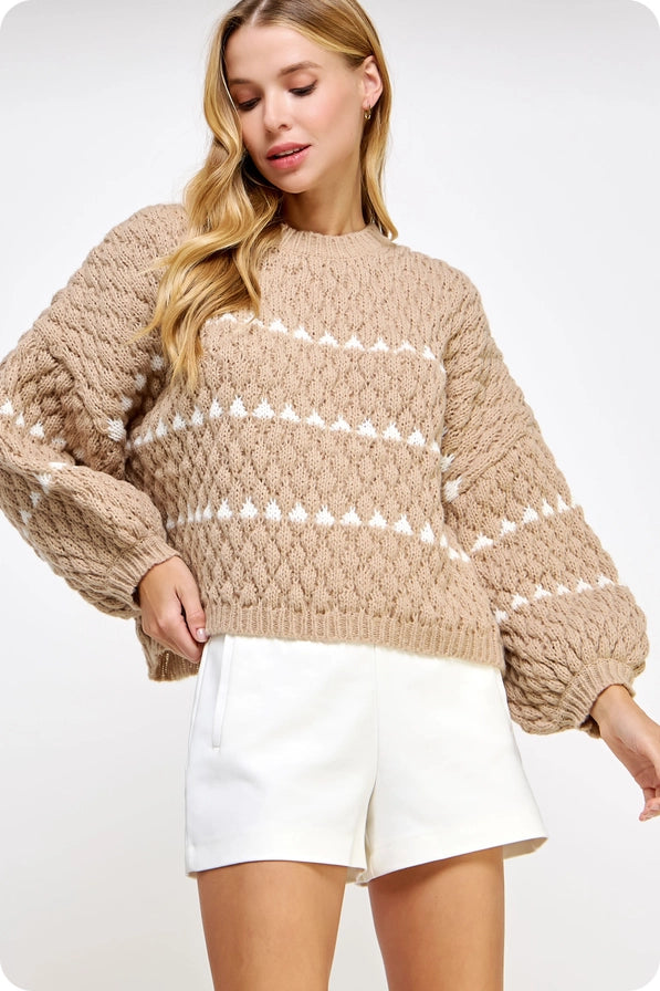 Strut & Bolt Textured Dolman Contract Sweater