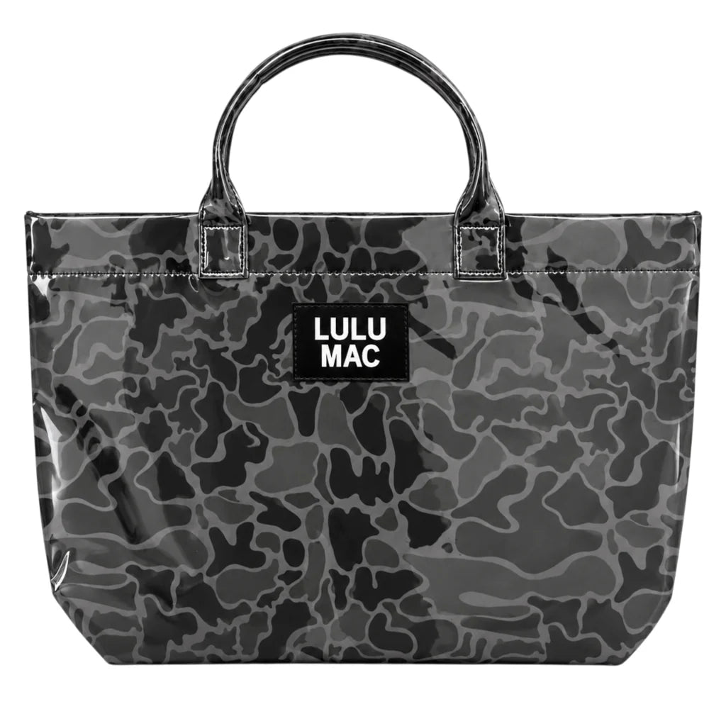 Lulu Mac Black Camo Vinyl Tote