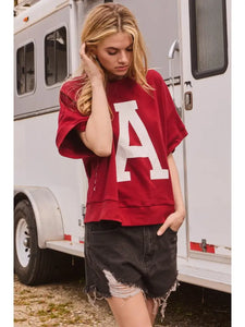 Oddi AL Lettering Oversized Sweatshirt