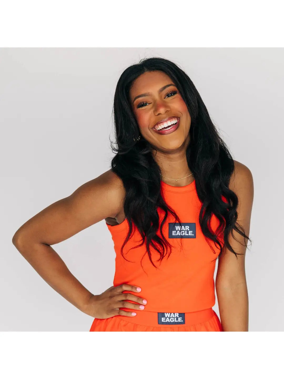 War Eagle Woven Label Tank | Orange