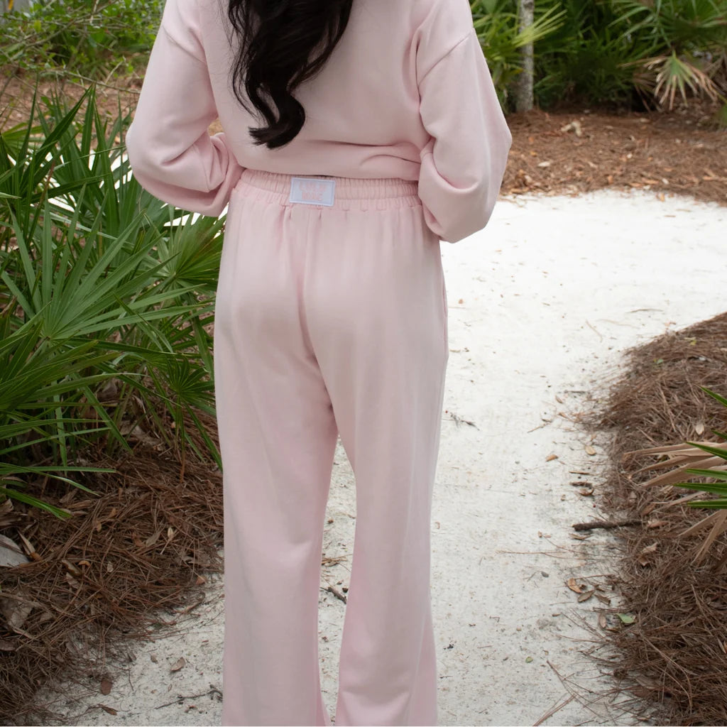 Adult Terry Cloth Pants Light Pink