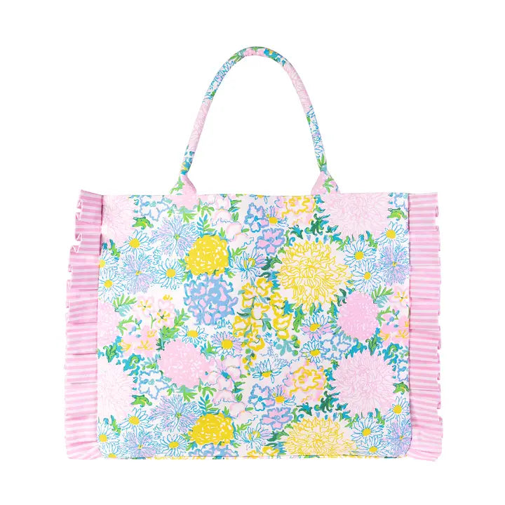 Ruffle Tote, Lilly Garden Home