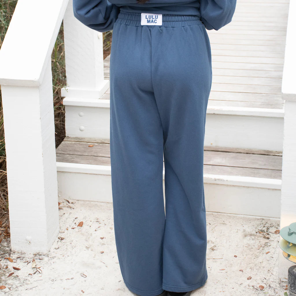 Adult Terry Cloth Pants Navy