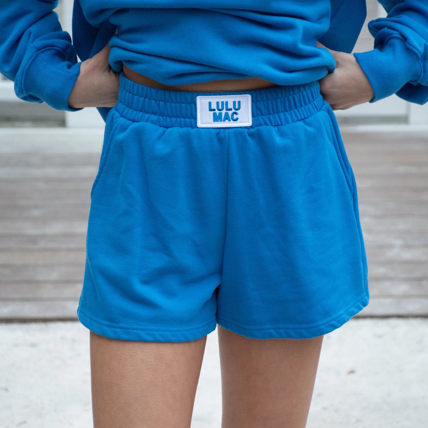 Lulu Mac Bright Blue Terry Cloth Short
