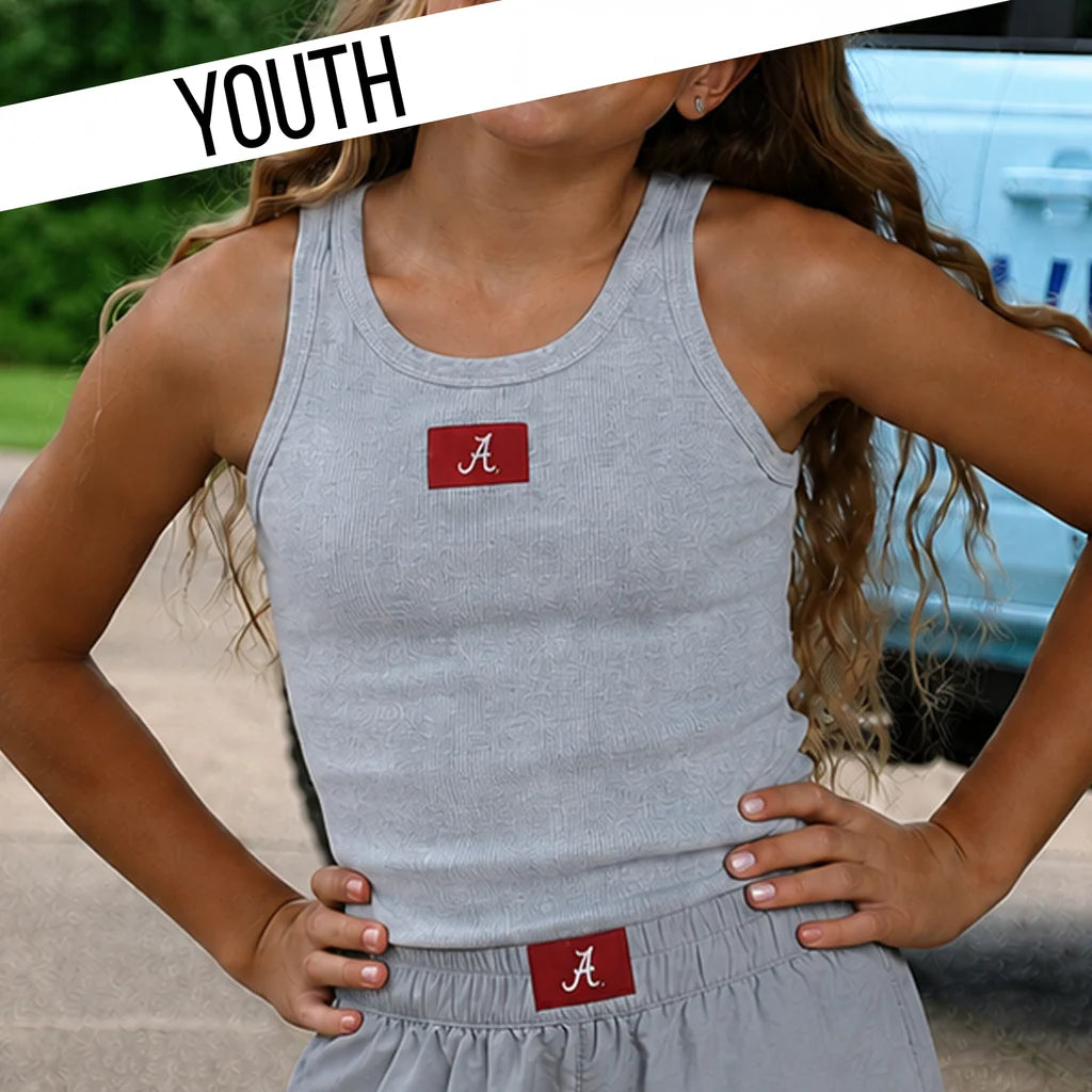 Lulu Mac Youth Alabama Tank Grey
