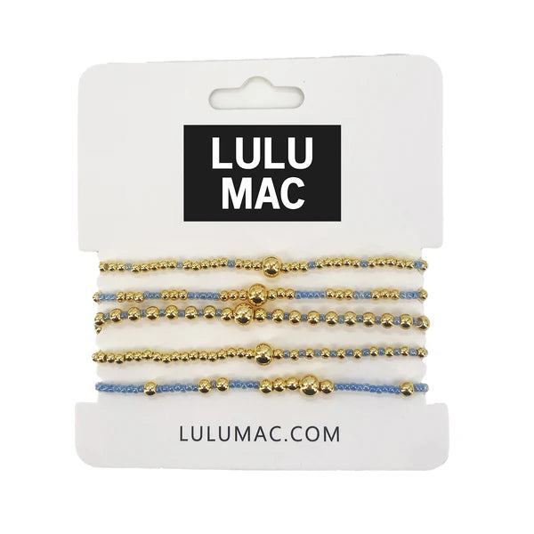 Lulu Mac Light Blue Bracelet Stack