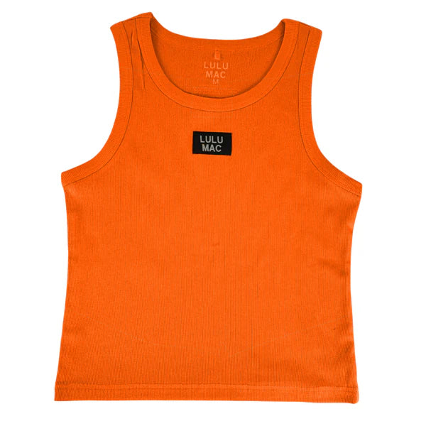 Lulu Mac Orange Knit Tank