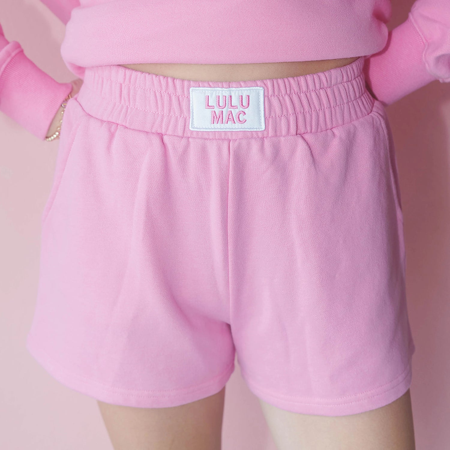 Lulu Mac Bubblegum Terry Cloth Short