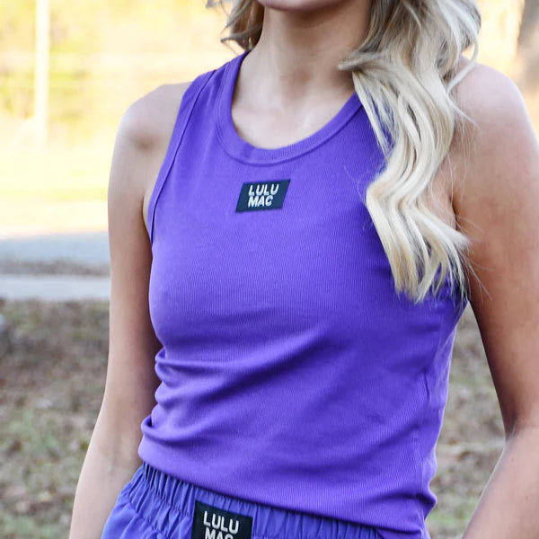 Lulu Mac Purple Knit Tank
