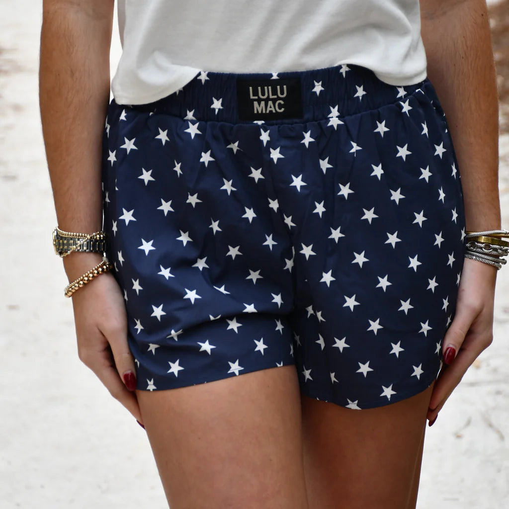 Lulu Mac Navy Star Boxer Short