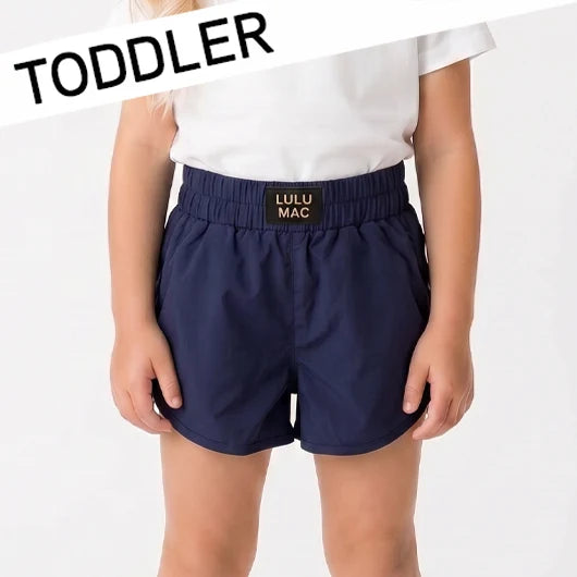 Navy Toddler Solid Shorts