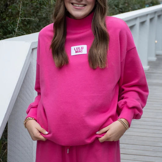 Longsleeve Terry Cloth Hot Pink