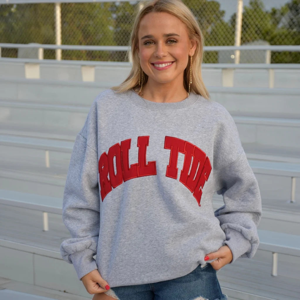 Roll Tide Lulu Mac Sweatshirt Grey