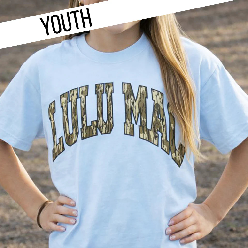 Youth Mossy Oak Bottomland Chambray Youth Comfort Colors Tee