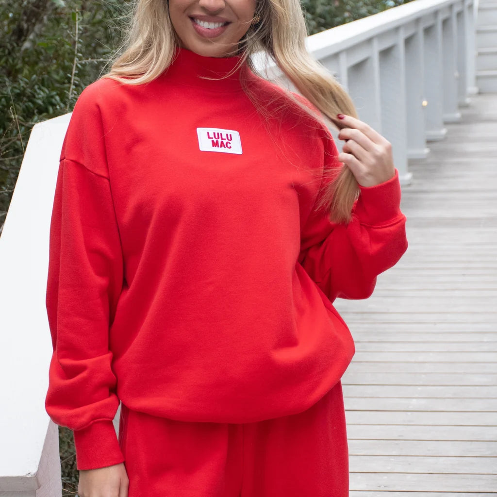 Longsleeve Terry Cloth Red