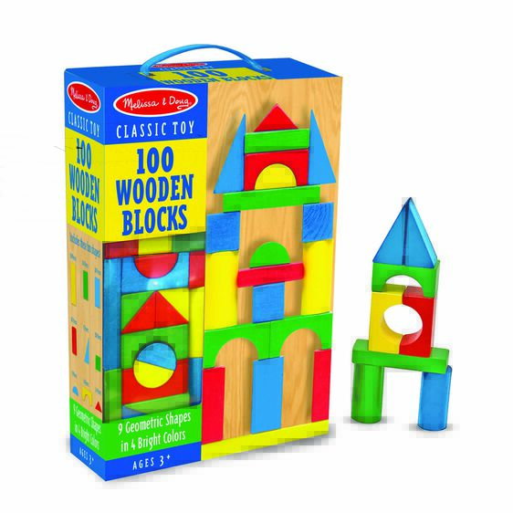 Melissa & Doug - 100 Wooden Blocks