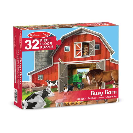 Melissa & Doug - Busy Barn 32pc Puzzle