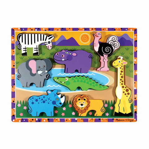 Melissa & Doug - Chunky Puzzle Safari Animals