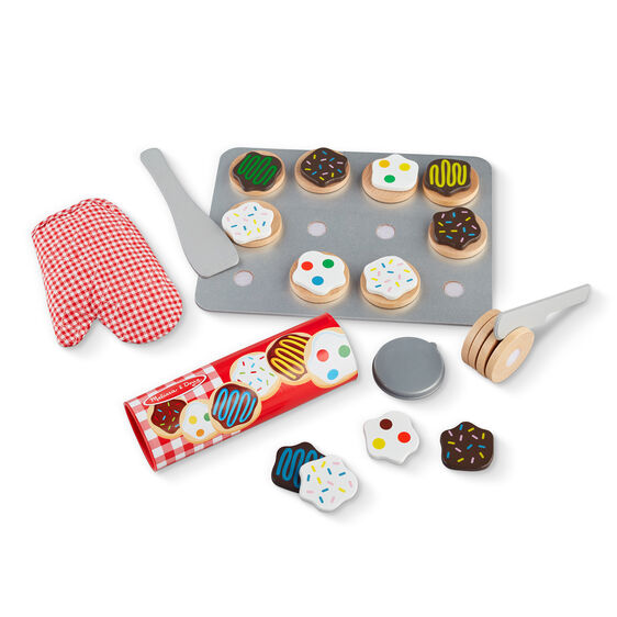 Melissa Doug- Slice and Bake Cookie Set - Wooden Play Food